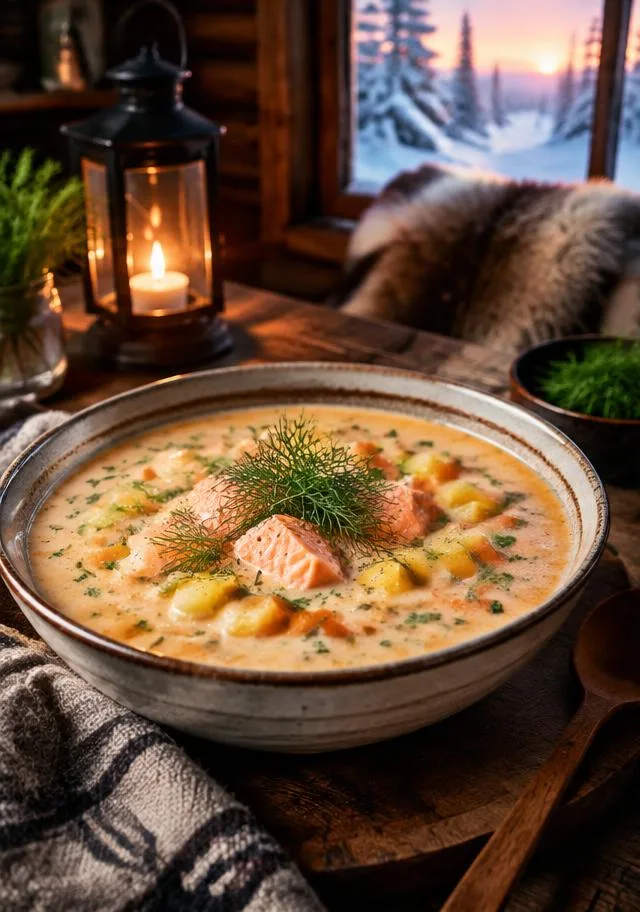 Lohikeitto — Sabores de Finlandia