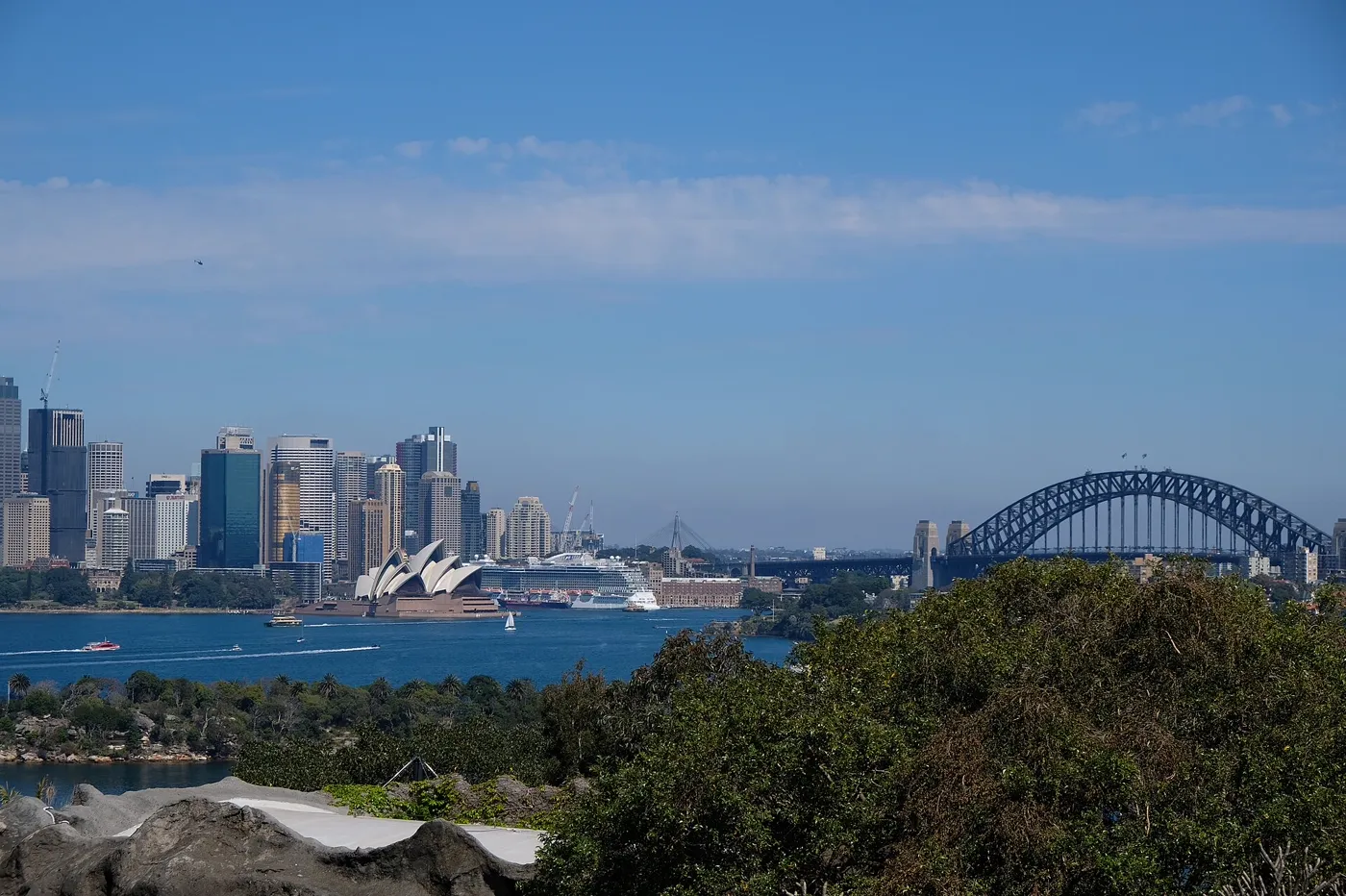 Bahía de Sídney vista desde el Taronga Zoo, Australia